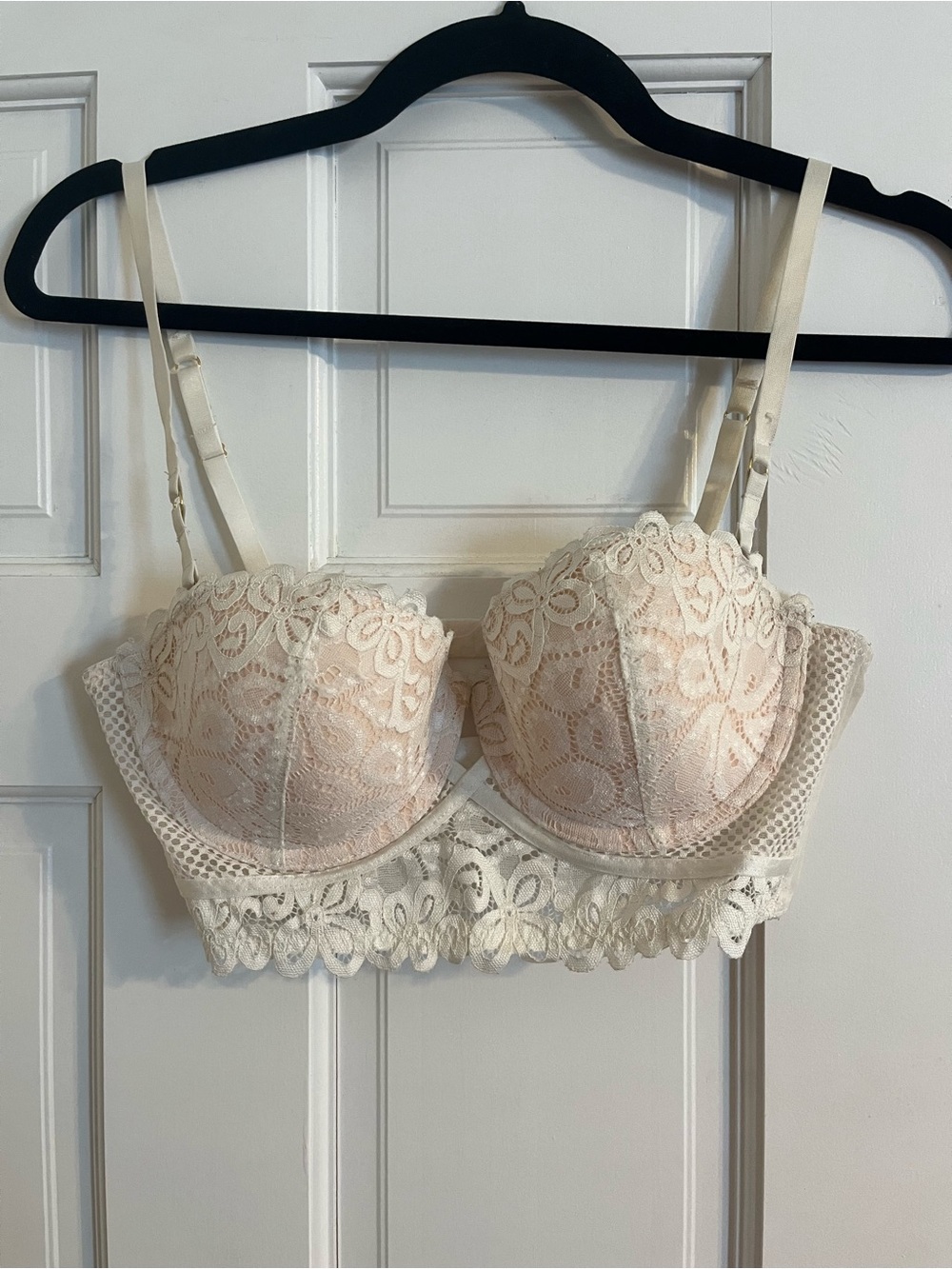 Primark White Lace Underwire Bra